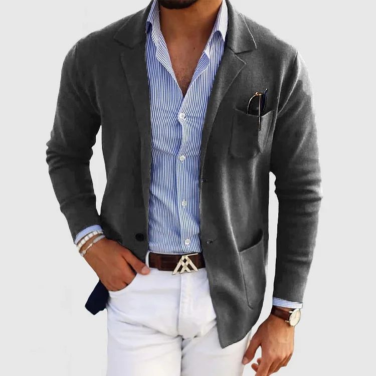 Hudson Blazer Homme Décontracté – Veste Élégante au Style Intemporel avec Coupe Polyvalente