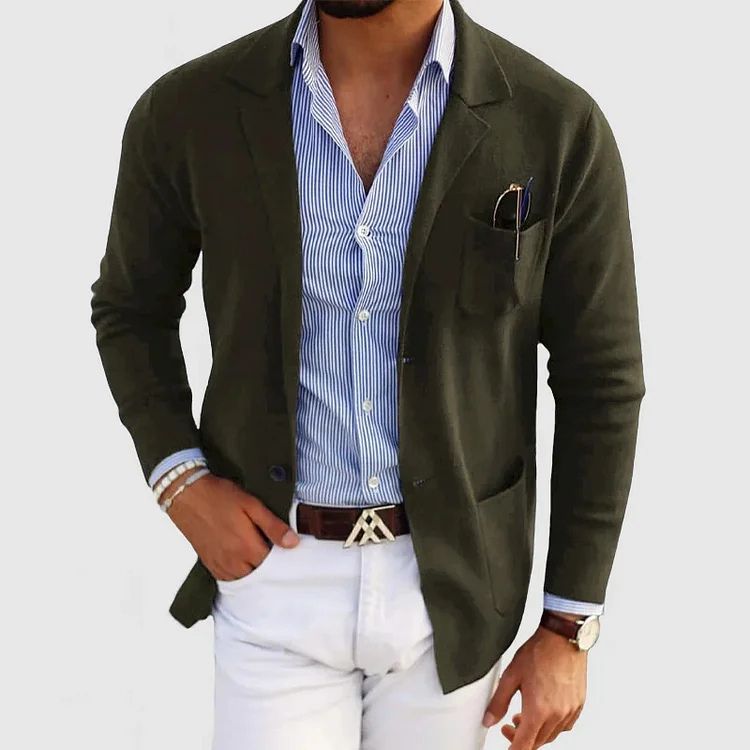 Hudson Blazer Homme Décontracté – Veste Élégante au Style Intemporel avec Coupe Polyvalente