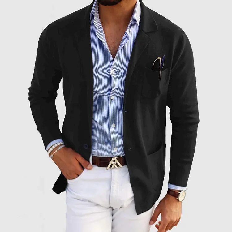 Hudson Blazer Homme Décontracté – Veste Élégante au Style Intemporel avec Coupe Polyvalente