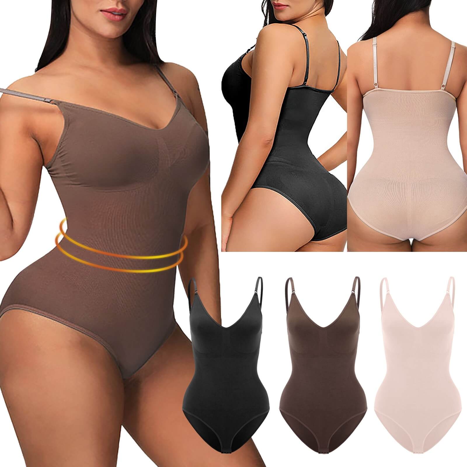 Nerissa Body Sculptant Femme – Body Gainant à Dos Échancré avec Effet Galbant