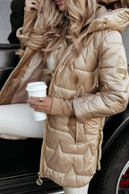Harper Manteau Femme – Veste Matelassée à Capuche Chaude pour Mi-Saison