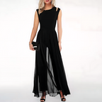 Presley Combinaison Femme – Coupe Fluide Élégante avec Détails Ajourés et Jambes Amples