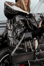 Harper Manteau Femme – Veste Matelassée à Capuche Chaude pour Mi-Saison