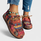 Elena Women's Sneakers – Casual Sneakers with Artistic Pattern and Light Comfort