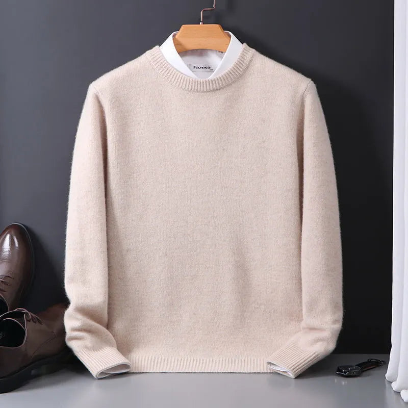 Colton Pull Homme – Pull en Cachemire Premium à Col Rond avec Coupe Classique