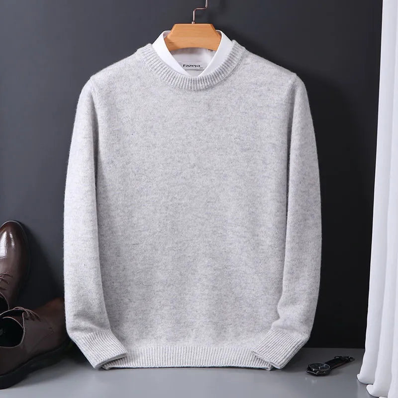 Colton Pull Homme – Pull en Cachemire Premium à Col Rond avec Coupe Classique