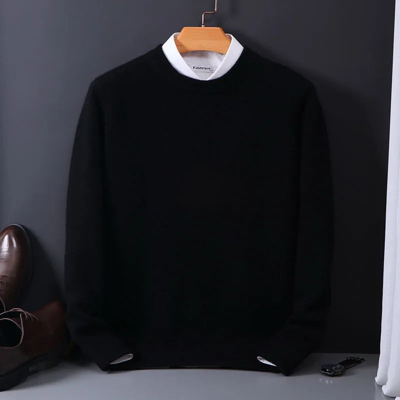 Colton Pull Homme – Pull en Cachemire Premium à Col Rond avec Coupe Classique