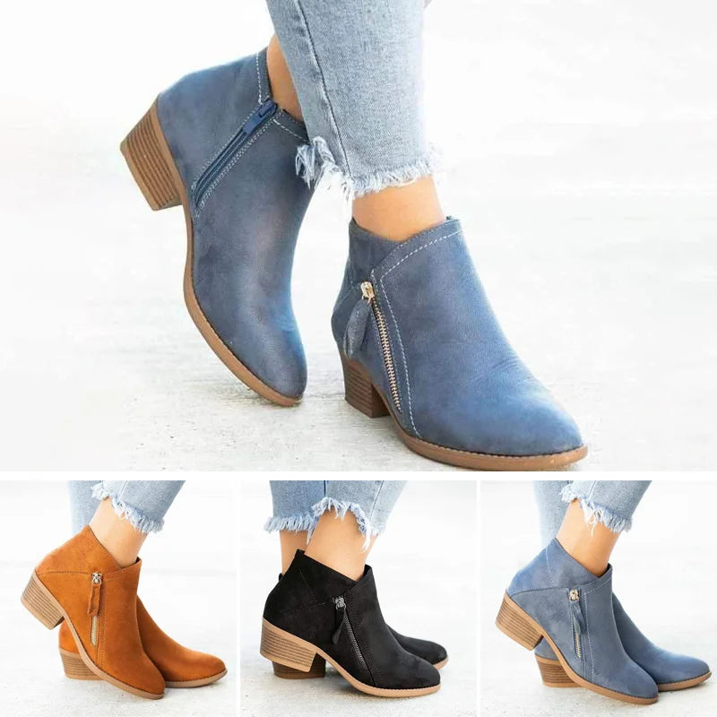 Reagan Bottines Femme – Bottines Élégantes avec Soutien de Voûte et Confort Quotidien