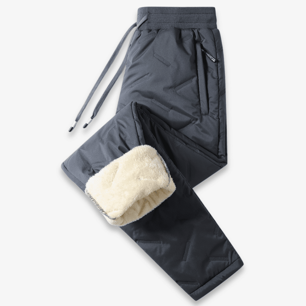 Inès Pantalon Thermique Femme – Doublé Chaud, Taille Ajustable & Poches Pratiques