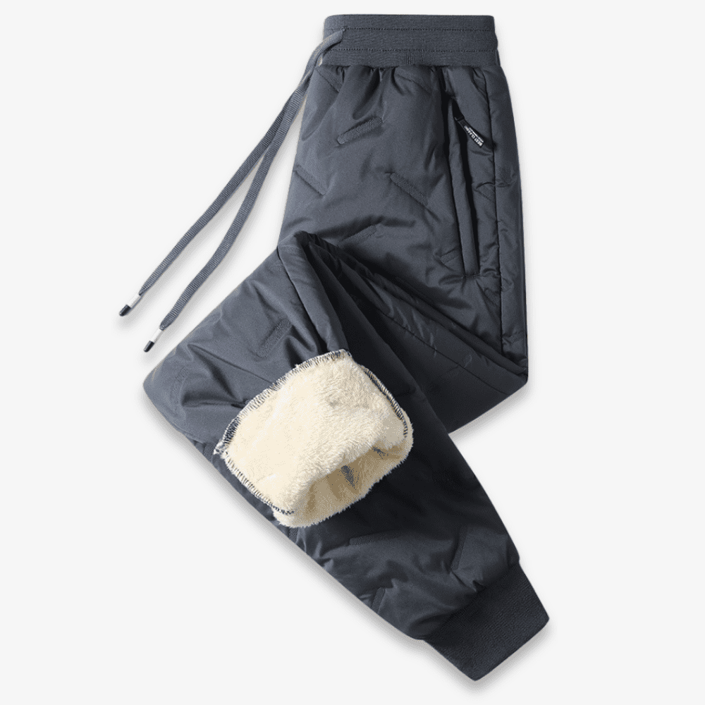 Inès Pantalon Thermique Femme – Doublé Chaud, Taille Ajustable & Poches Pratiques