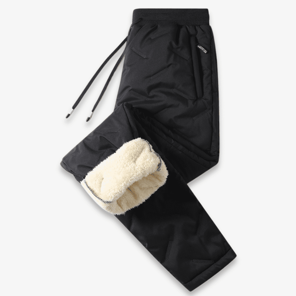 Inès Pantalon Thermique Femme – Doublé Chaud, Taille Ajustable & Poches Pratiques