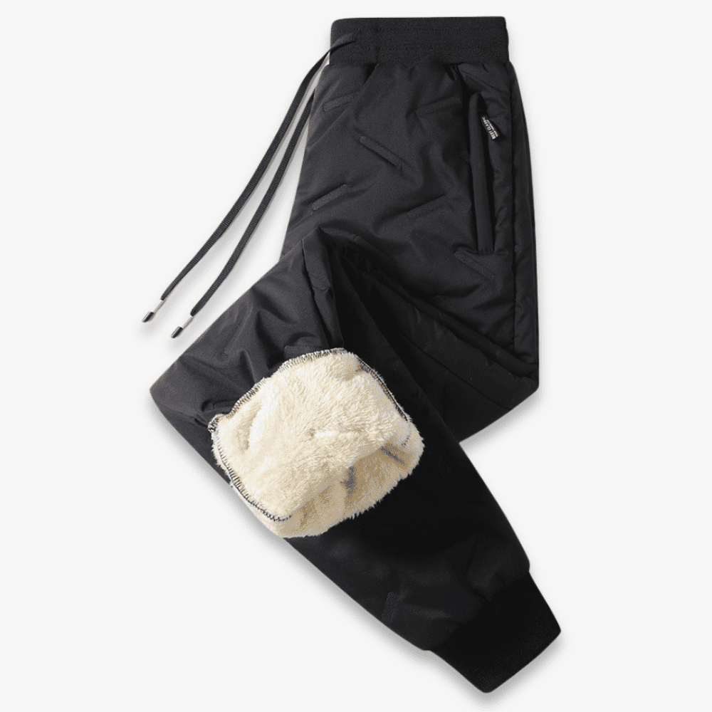 Inès Pantalon Thermique Femme – Doublé Chaud, Taille Ajustable & Poches Pratiques