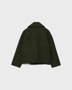 Clémence Veste Femme – Coupe Courte Croisée, Revers Larges & Style Élégant