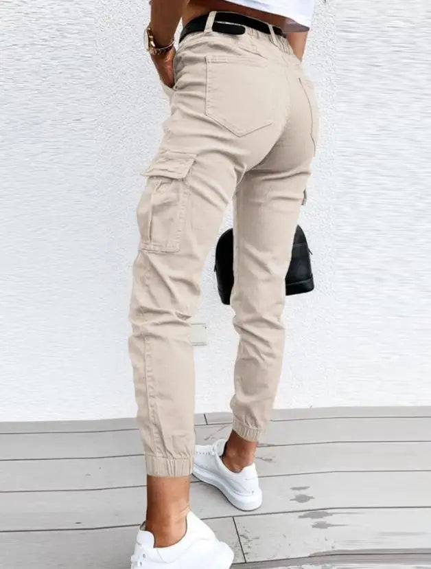 Winslow Pantalon Cargo Femme – Jean Taille Haute avec Poches Utilitaires & Coupe Décontractée