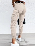 Winslow Pantalon Cargo Femme – Jean Taille Haute avec Poches Utilitaires & Coupe Décontractée